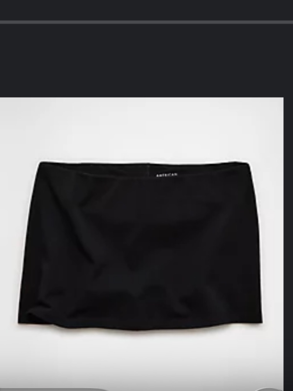 American Eagle Outfitters Black Low Rise It Knit  Micro Skirt - Picture 4 of 4